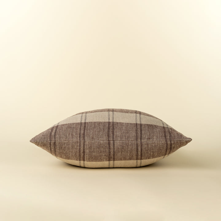 Fieldstone Plaid Linen Pillow Cover Only
