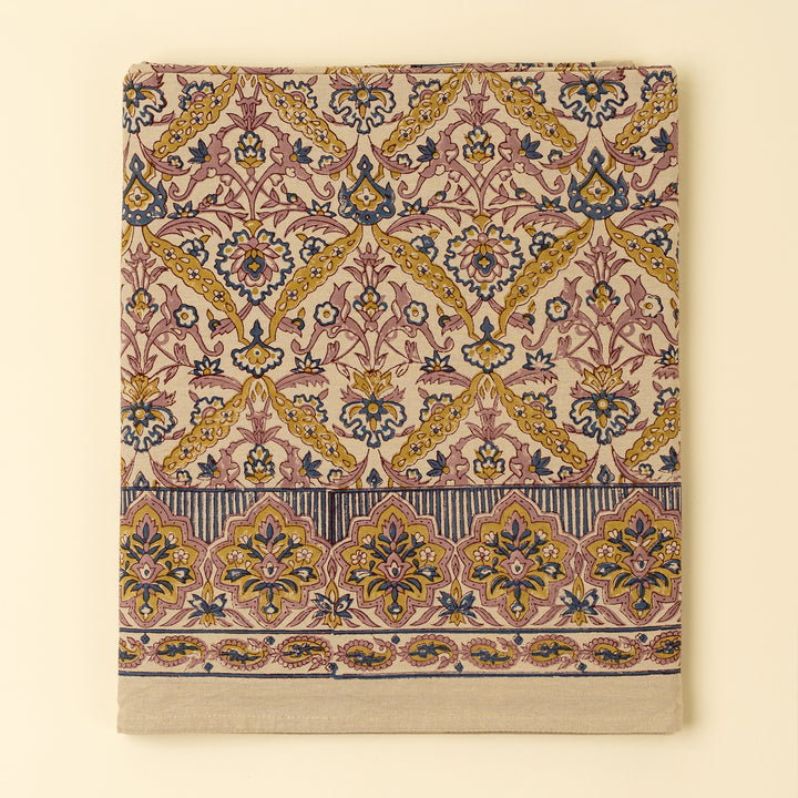 Luna Vine Block Print Tableclcloth