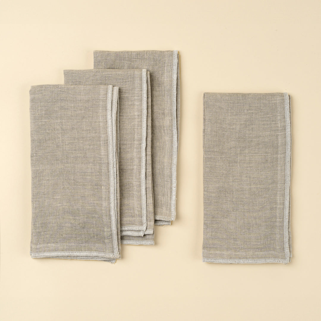 Stonewashed Linen Napkins (SetOf4)