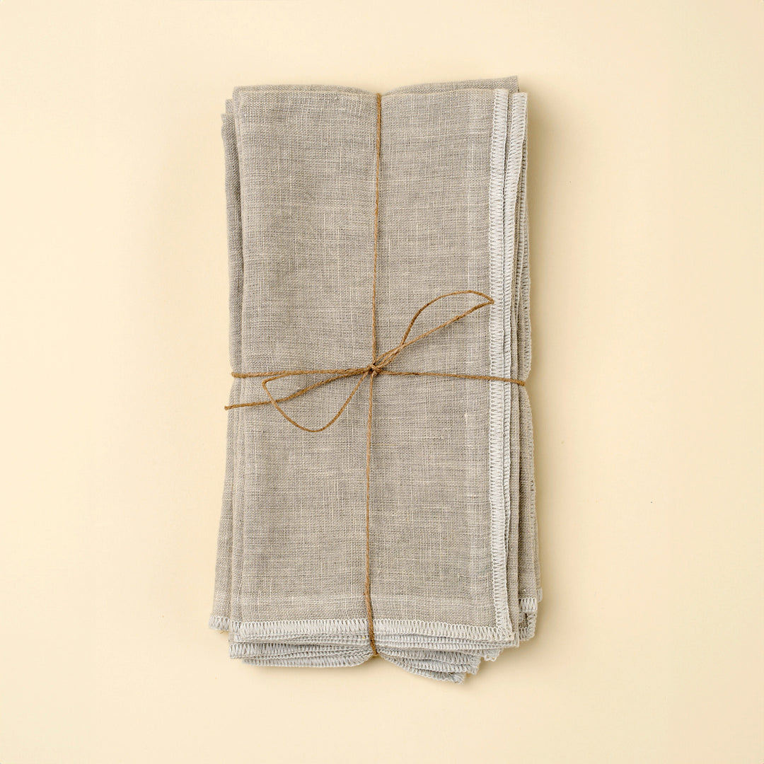 Stonewashed Linen Napkins (SetOf4)