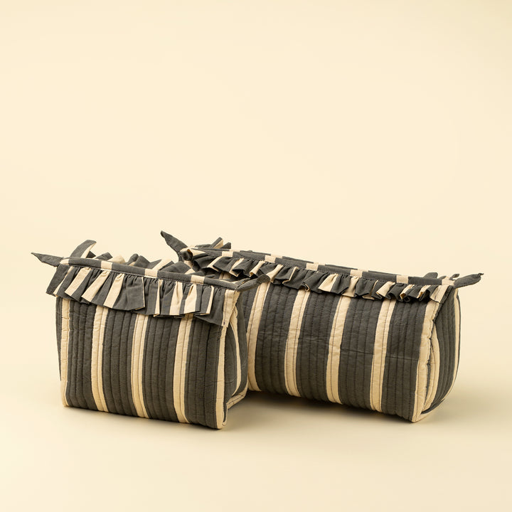 Block Print Stripe Pouch