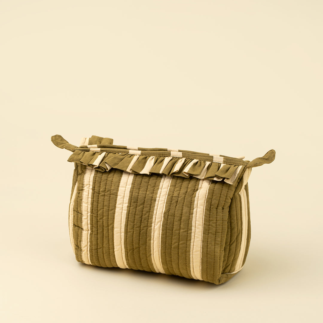 Block Print Stripe Pouch