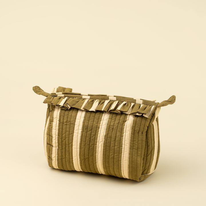 Block Print Stripe Pouch