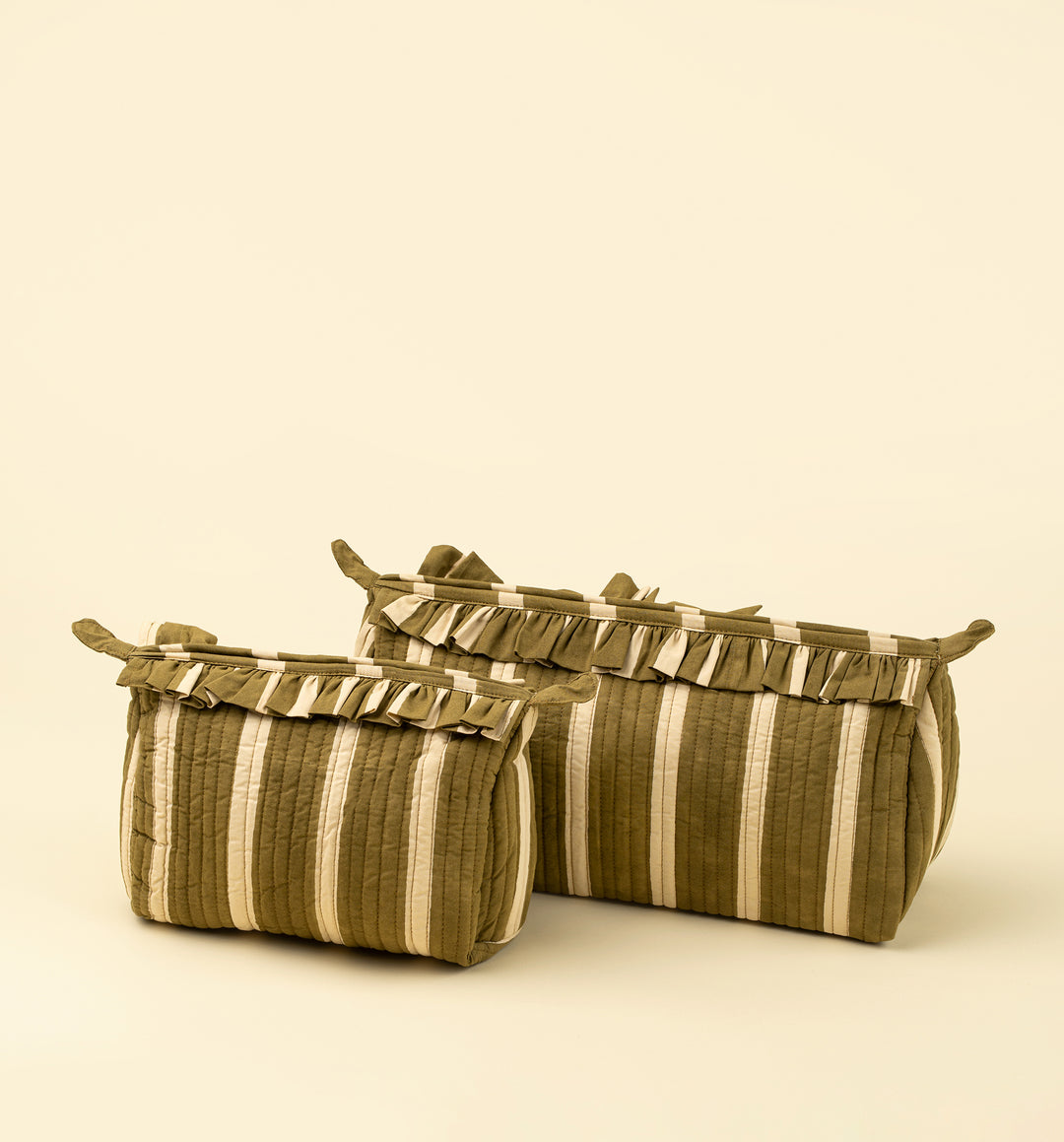 Block Print Stripe Pouch