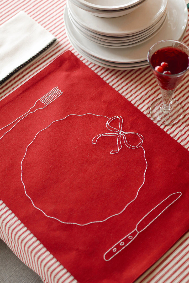 Bon Appetit Embroidered Placemats (SetOf4)