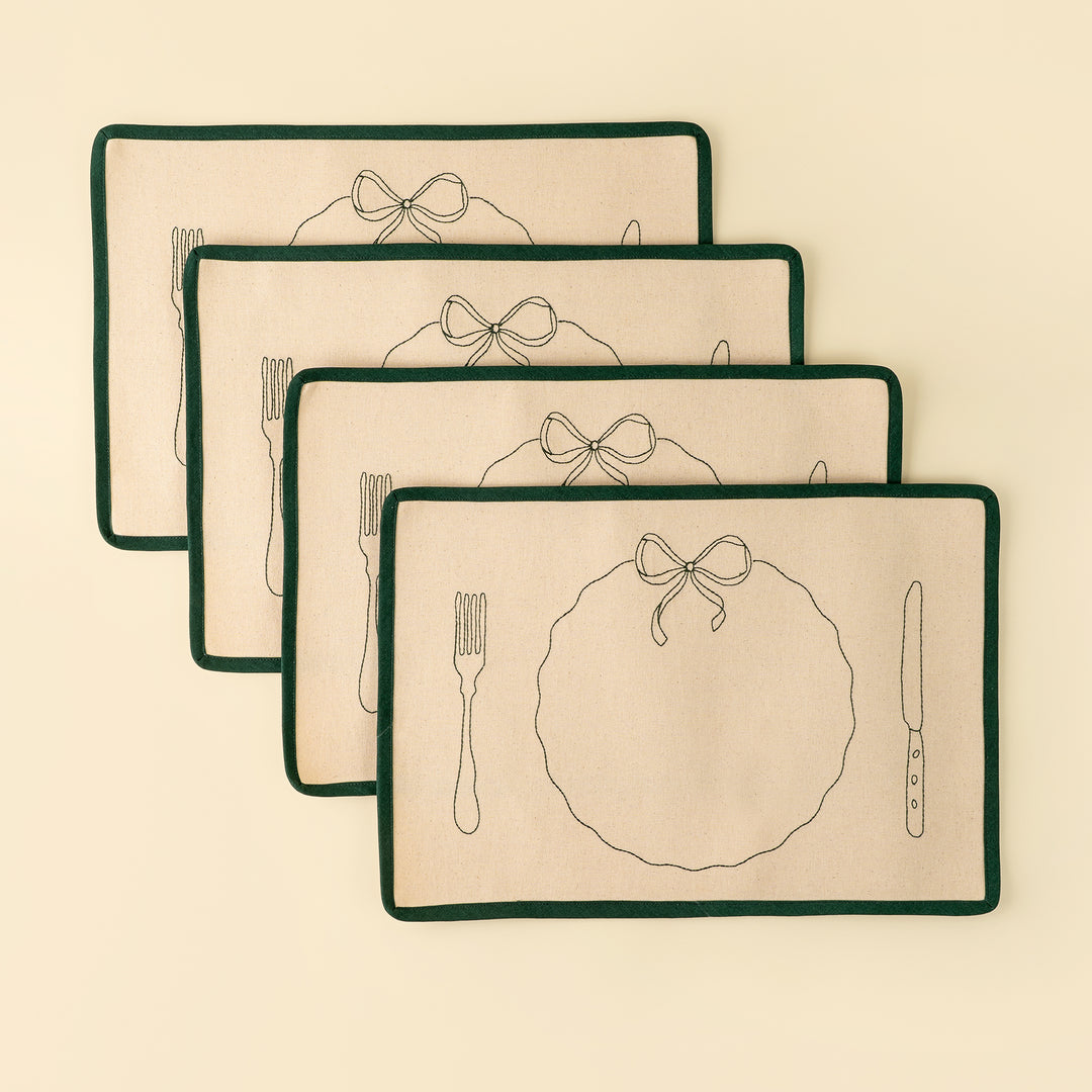 Bon Appetit Embroidered Placemats (SetOf4)