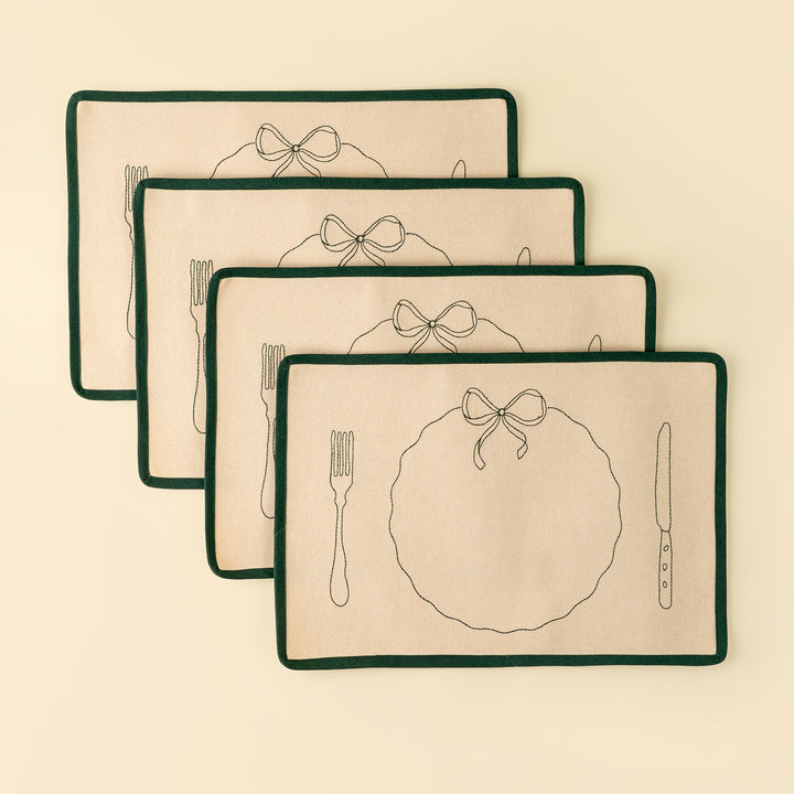 Bon Appetit Embroidered Placemats (SetOf4)