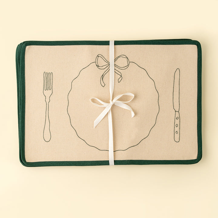 Bon Appetit Embroidered Placemats (SetOf4)
