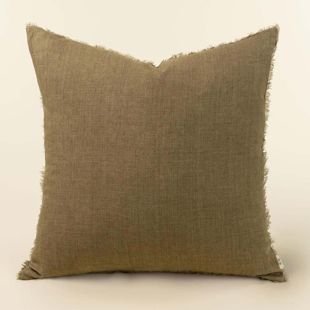 Lina Linen Pillow Hazelnut