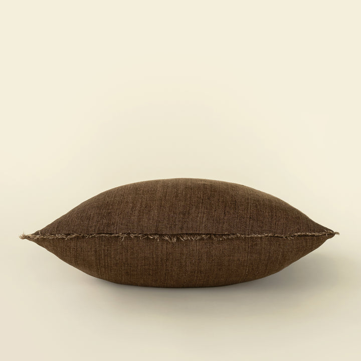 Lina Linen Pillow Mocha