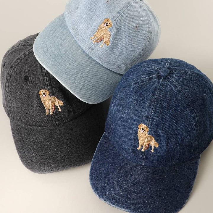 Golden Retriever Denim Cap