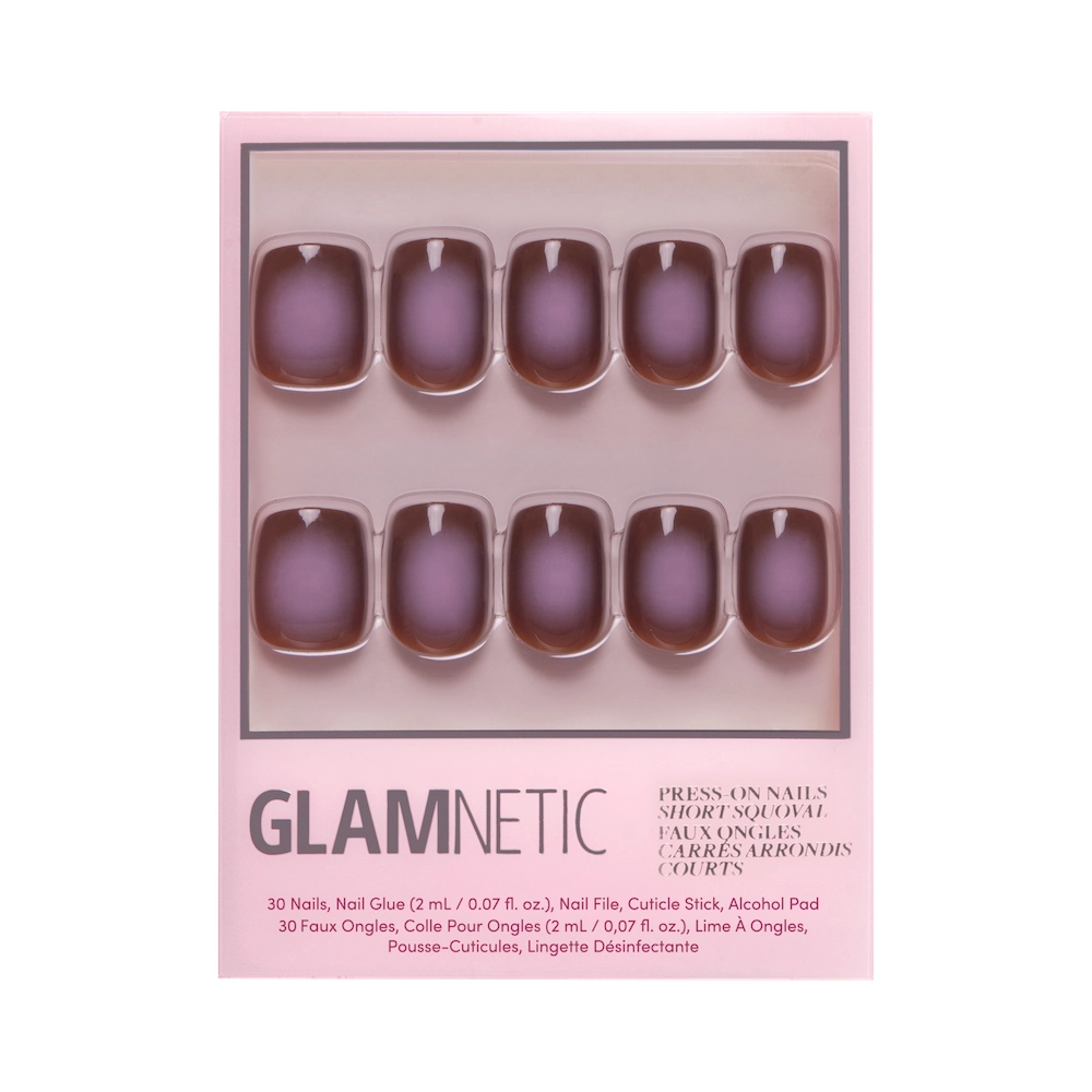 Eclipse Press-On Nails| Brown Aura Hue | Short Squoval Shape