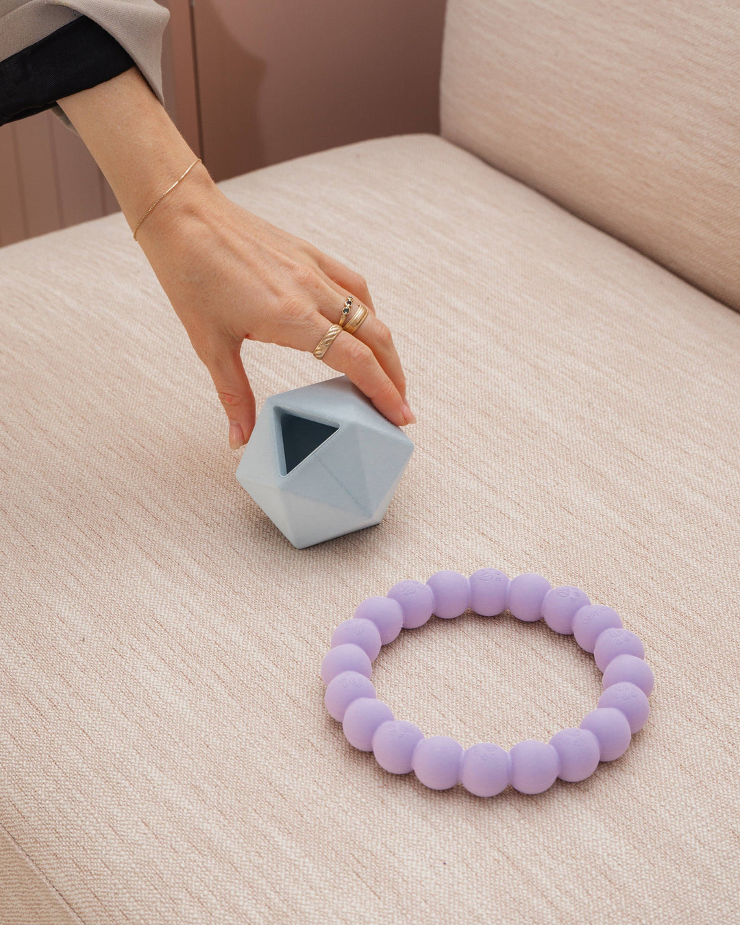 Geometric &amp; Ring Aggressive Chew Toy Set