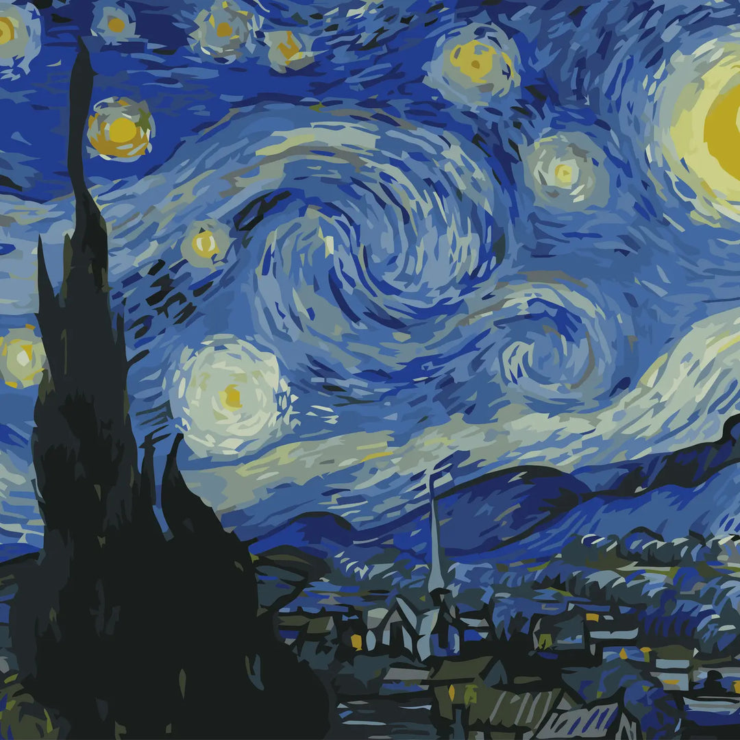 Starry Night Paint By Numbers