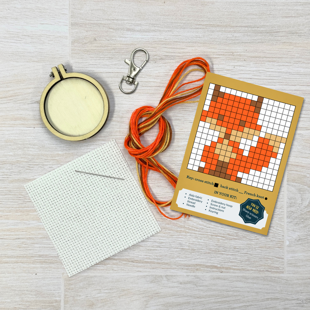 For Fox Sake! Mini Cross Stitch Kit