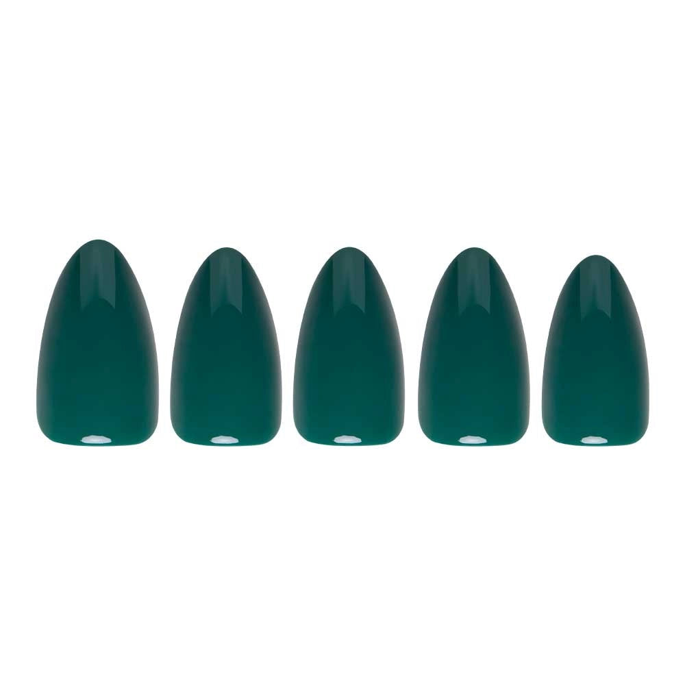 Emerald Green Press-On Nails | Solid | Short Almond