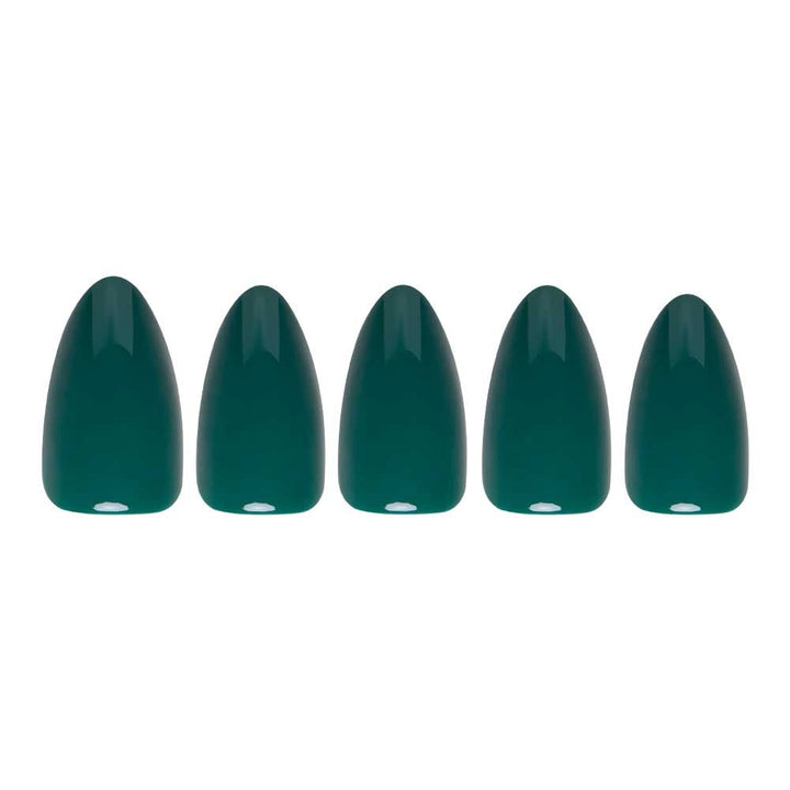 Emerald Green Press-On Nails | Solid | Short Almond