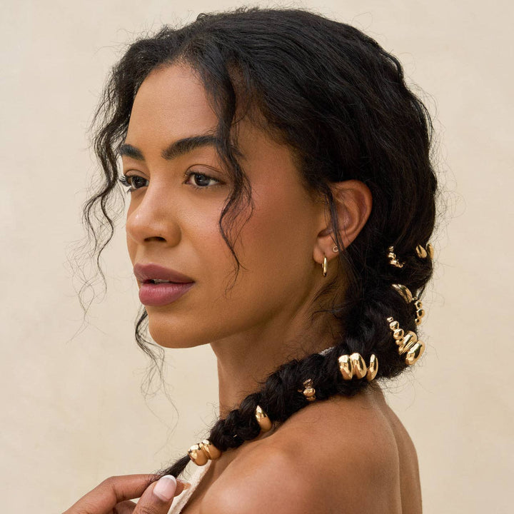 Gold Metal Pony Pins 3 pcs Set