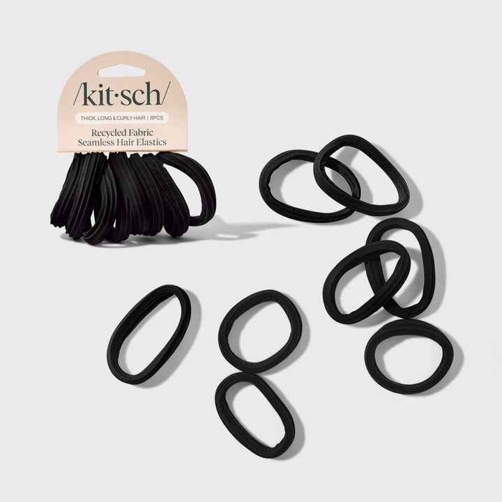 Recycled Seamless Hair Elastics 8pc Set