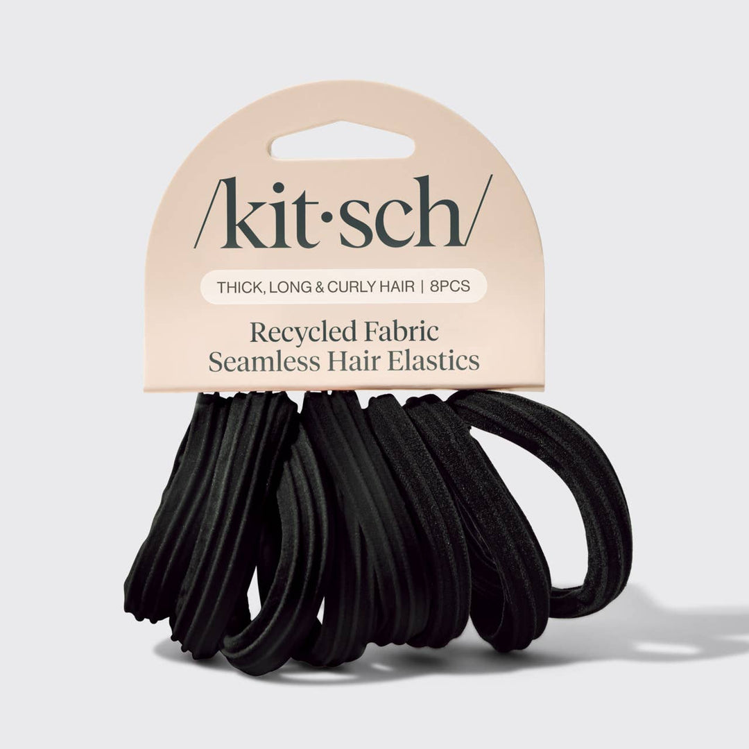 Recycled Seamless Hair Elastics 8pc Set
