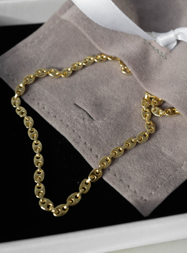 Edith Link Necklace - 14kt Gold Plate