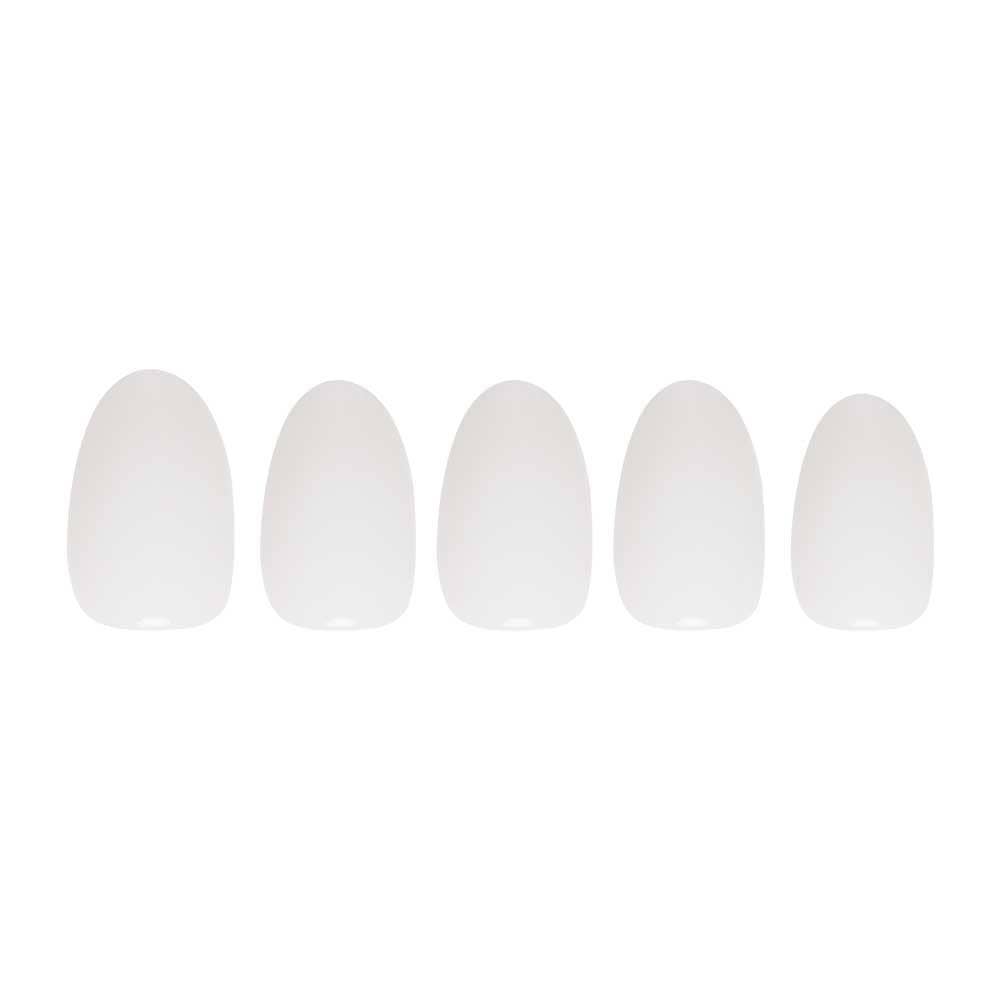 White Swan Press-On Nails | Short Oval