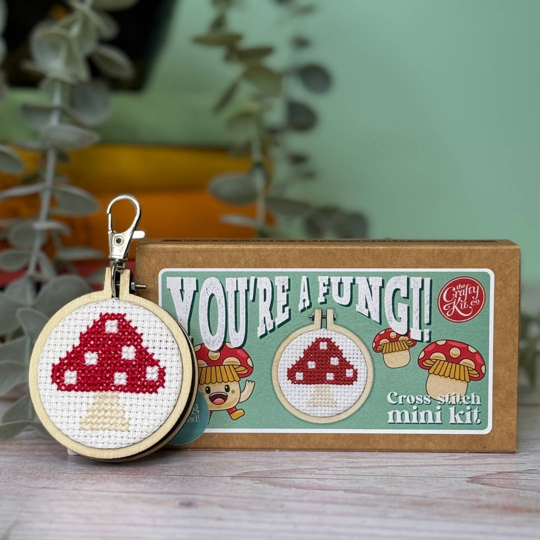 You're a Fungi! Mini Cross Stitch Kit