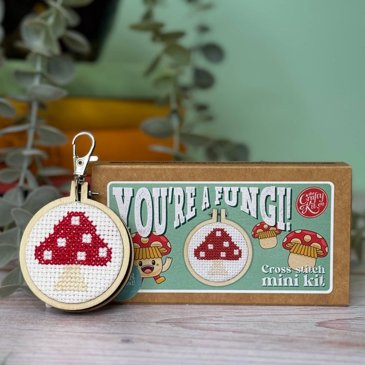 You're a Fungi! Mini Cross Stitch Kit