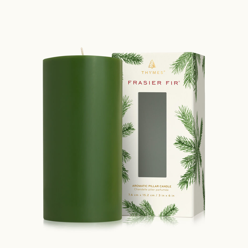 Frasier Fir Green Pillar Candle