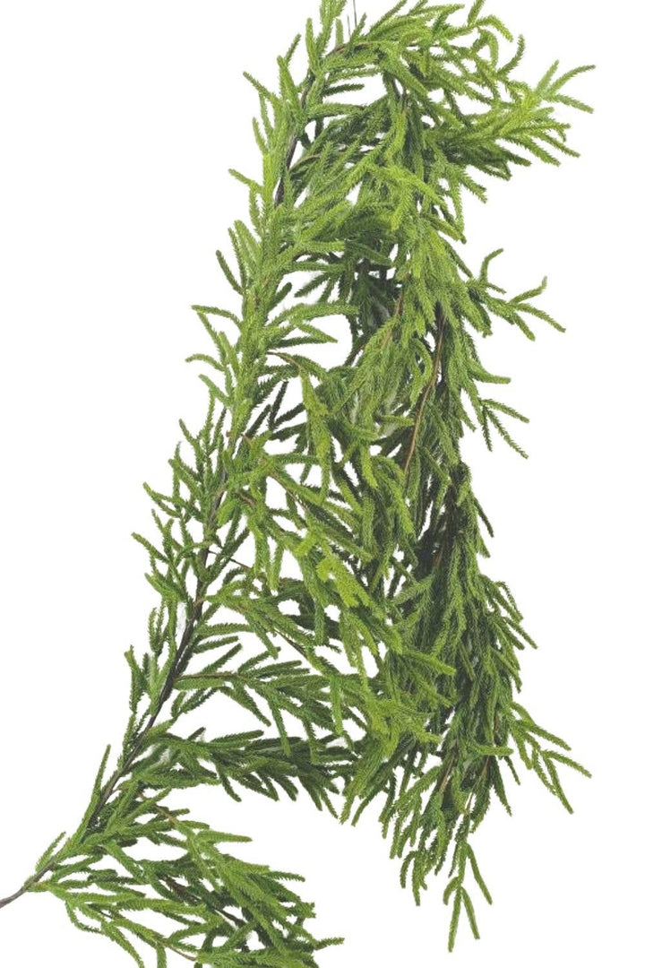 Norfolk Pine Christmas Garland Real Touch By Luxe B Co. 15ft