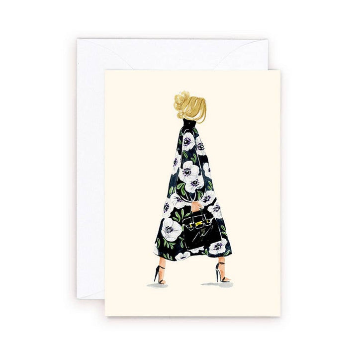 Floral Anemone Luxury Bag Girl Mini Card