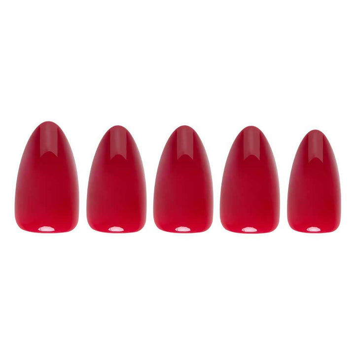 Classic Red Press-On Nails | Short Almond