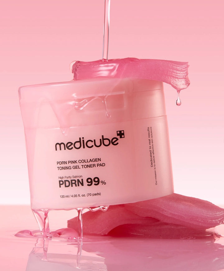 Medicube Pdrn Pink Collagen Toning Gel Toner Pad
