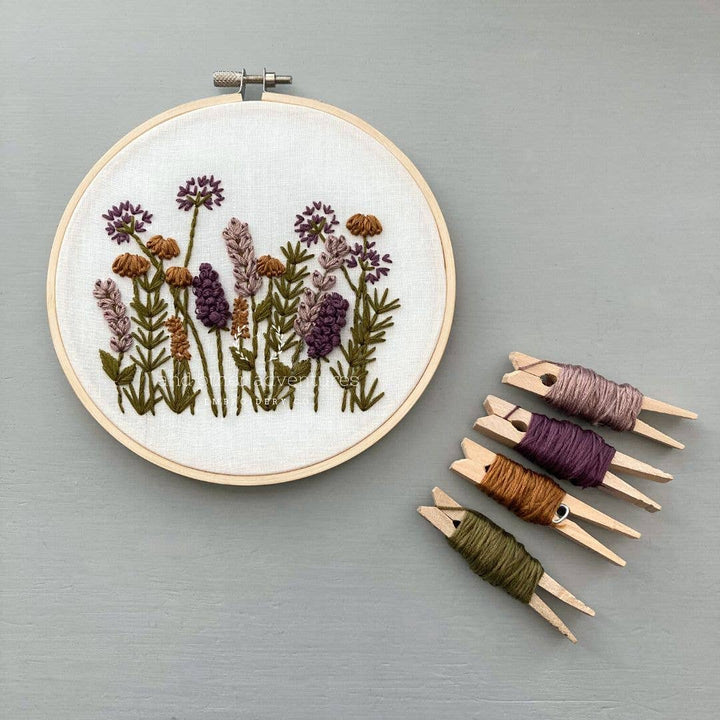 Embroidery Kit | Meadow in Plum