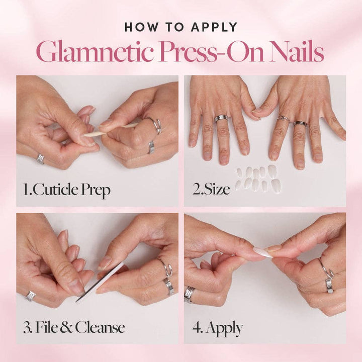 Pink Macaron Press-On Nails | French Tip