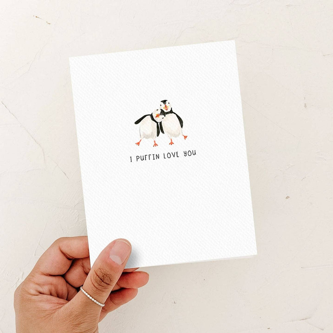 Puffin Love Anniversary Card