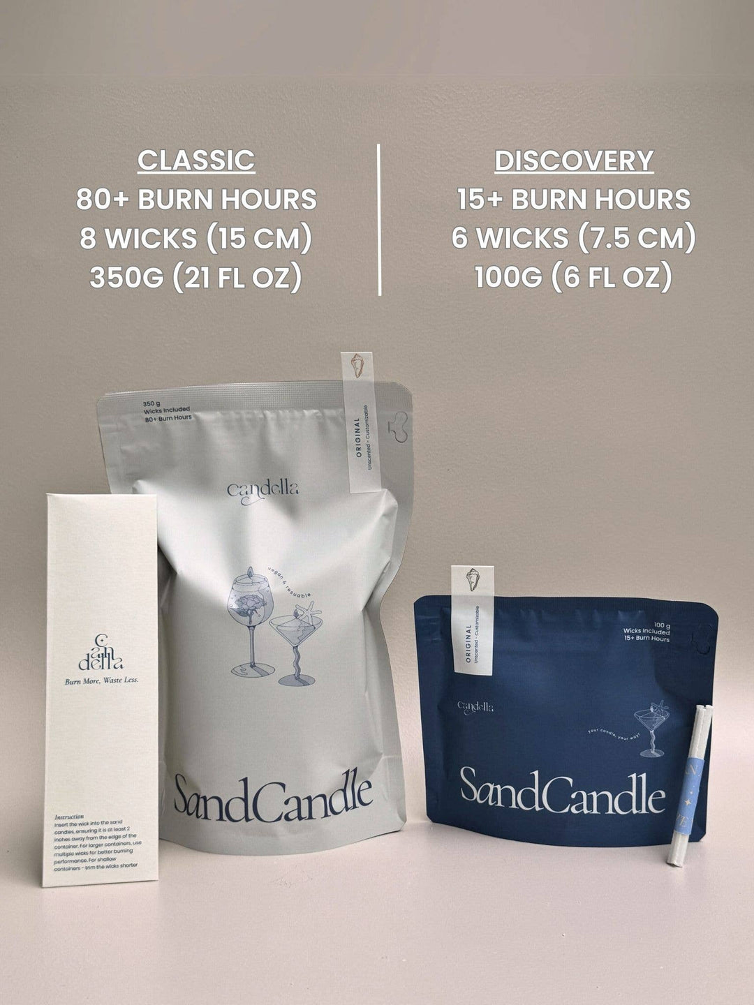 Sand Candles - Unscented