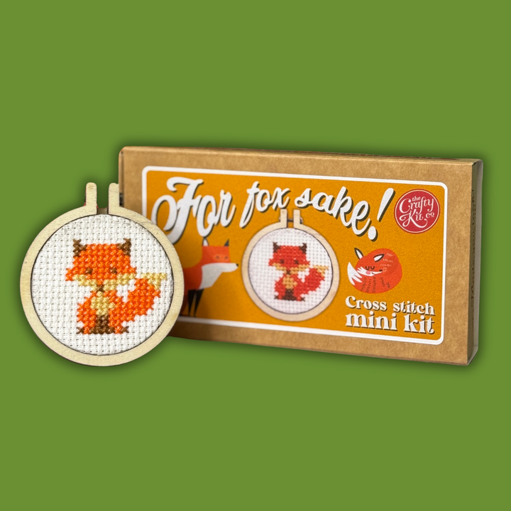 For Fox Sake! Mini Cross Stitch Kit