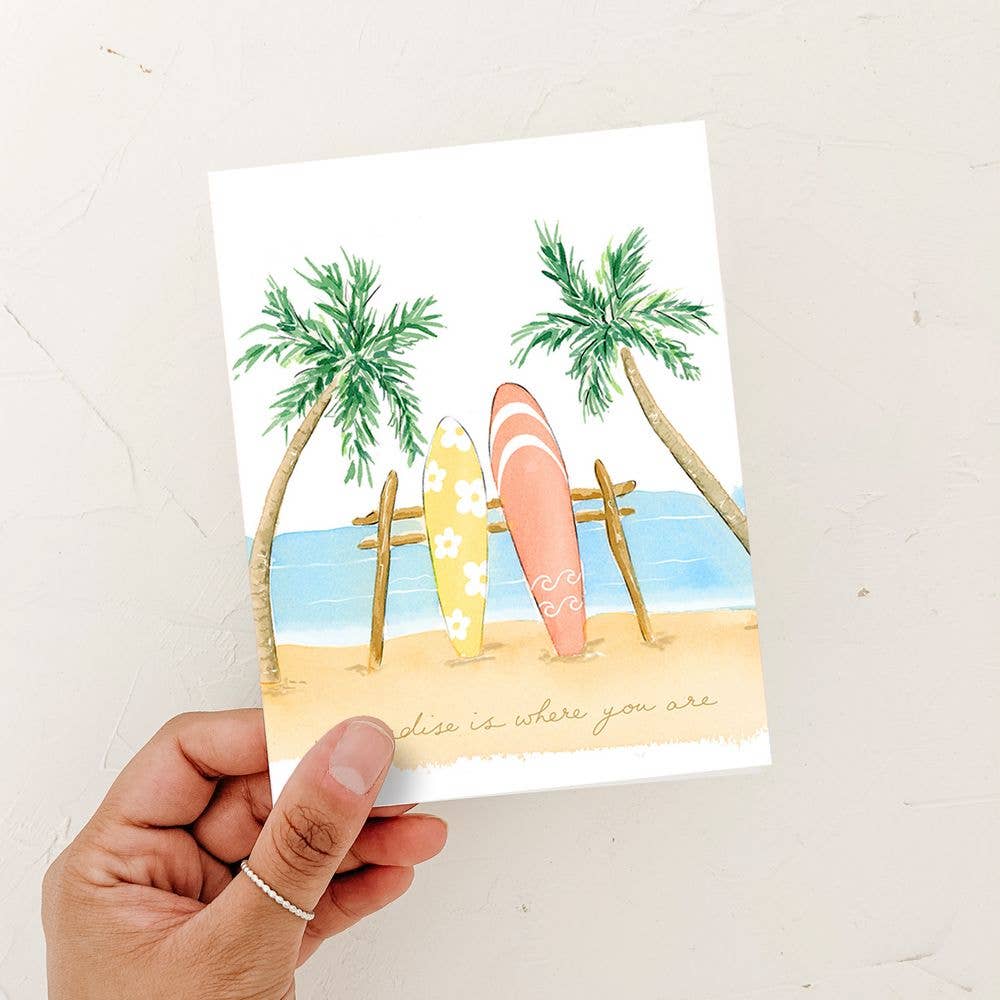 Paradise is With You Card