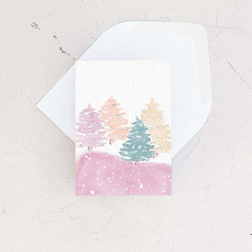 Pastel Christmas Mini Card