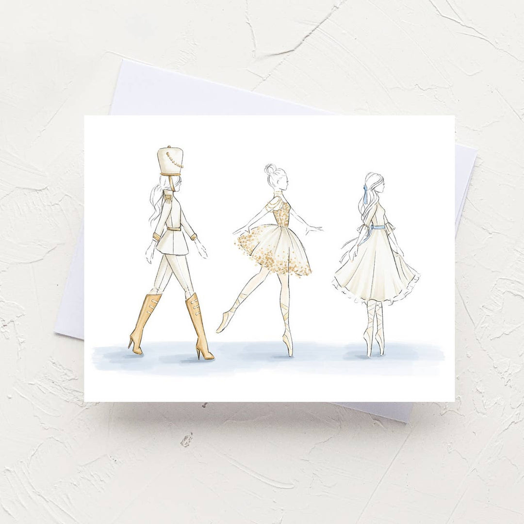 The Nutcracker Ballerina Christmas Greeting Card