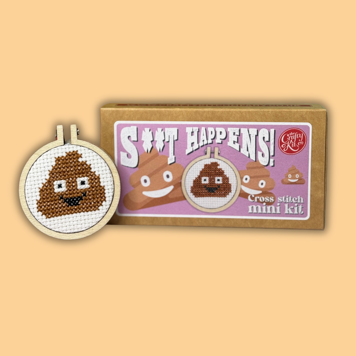 S**t Happens! Mini Cross Stitch Kit