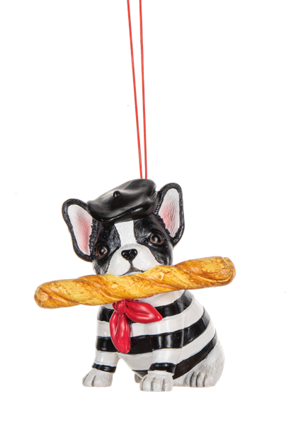 French Dog Ornament