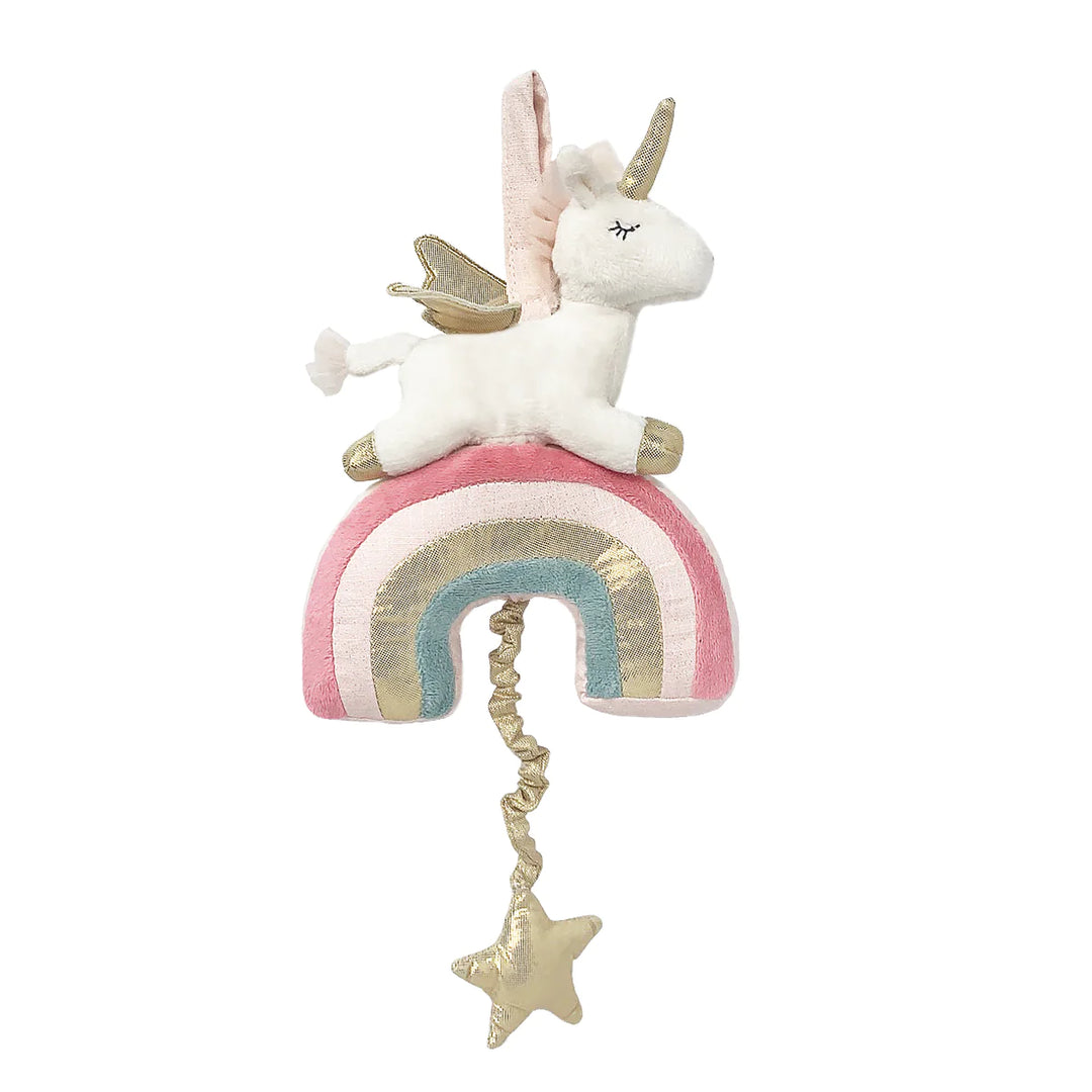 Plush Unicorn and Rainbow Musical Mobile