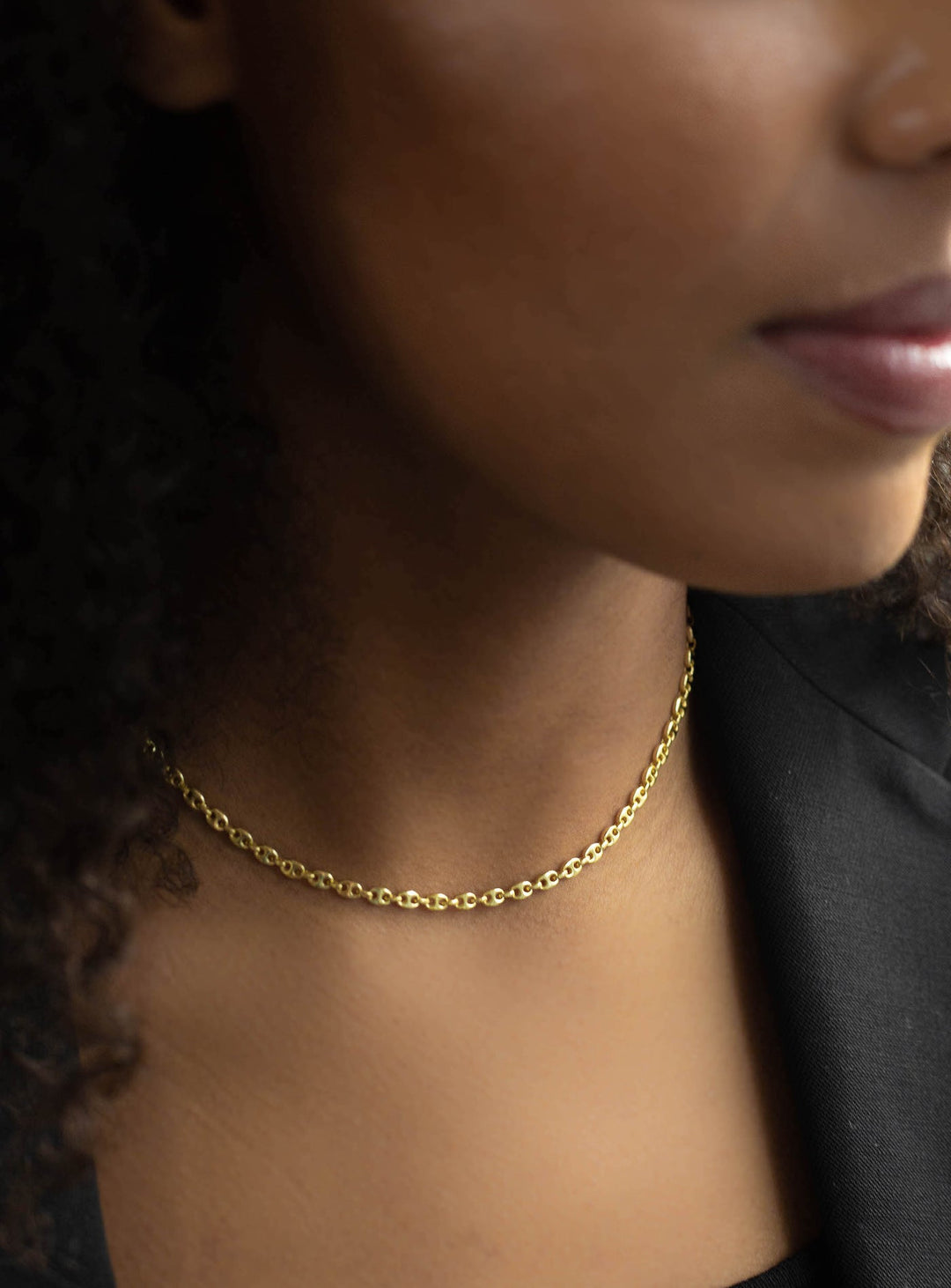Edith Link Necklace - 14kt Gold Plate