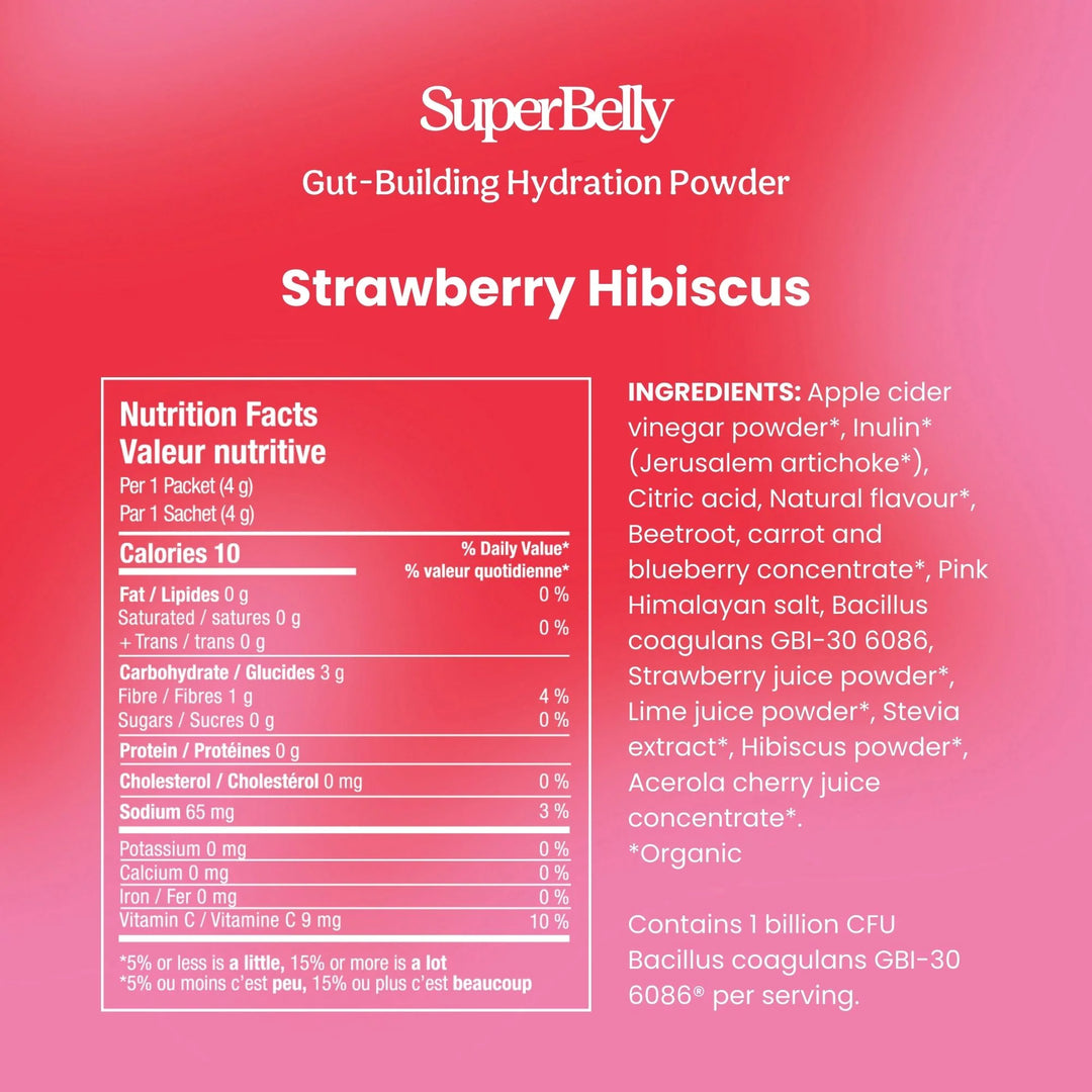 SuperBelly Strawberry Hibiscus