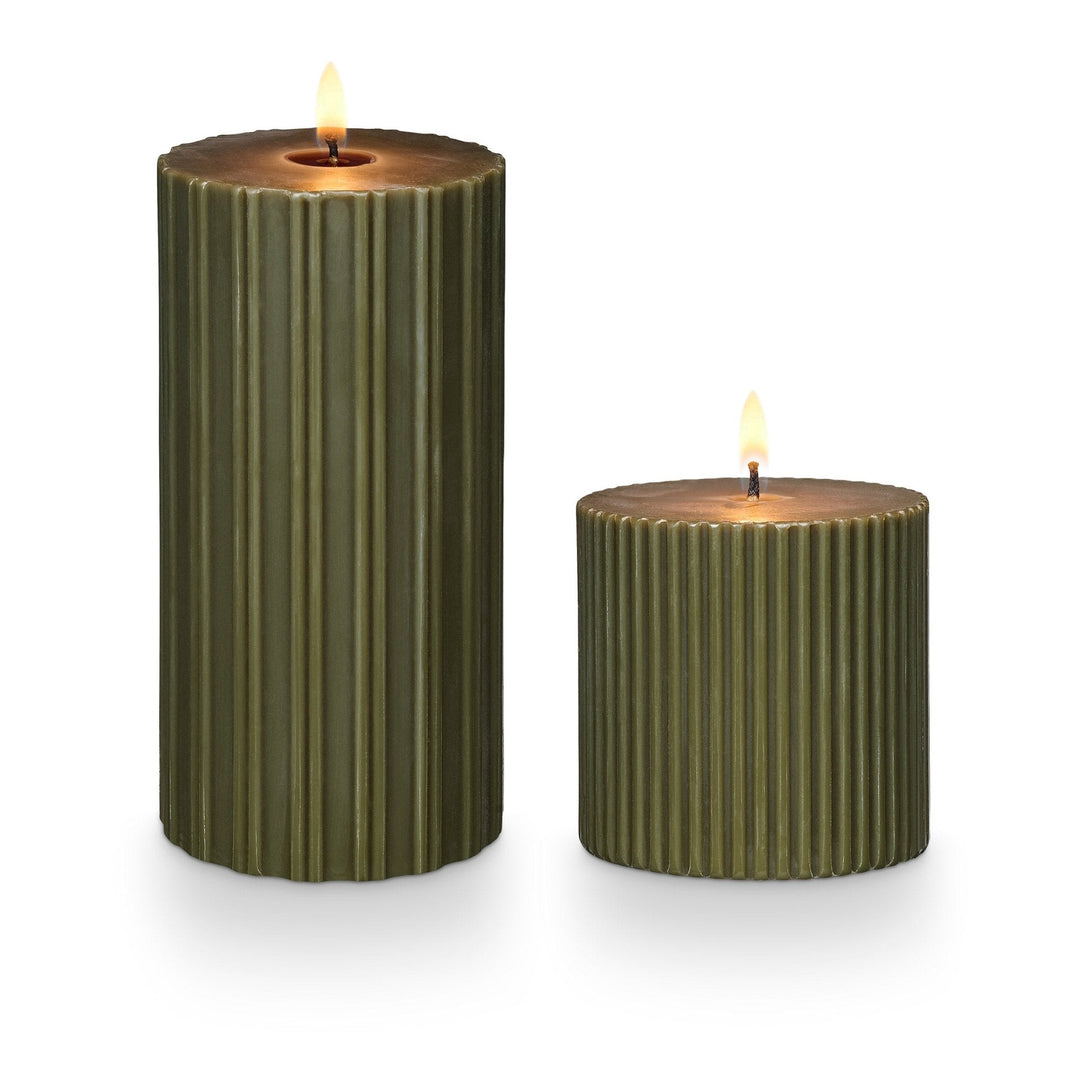 Fragranced Pillar Candle - Balsam & Cedar