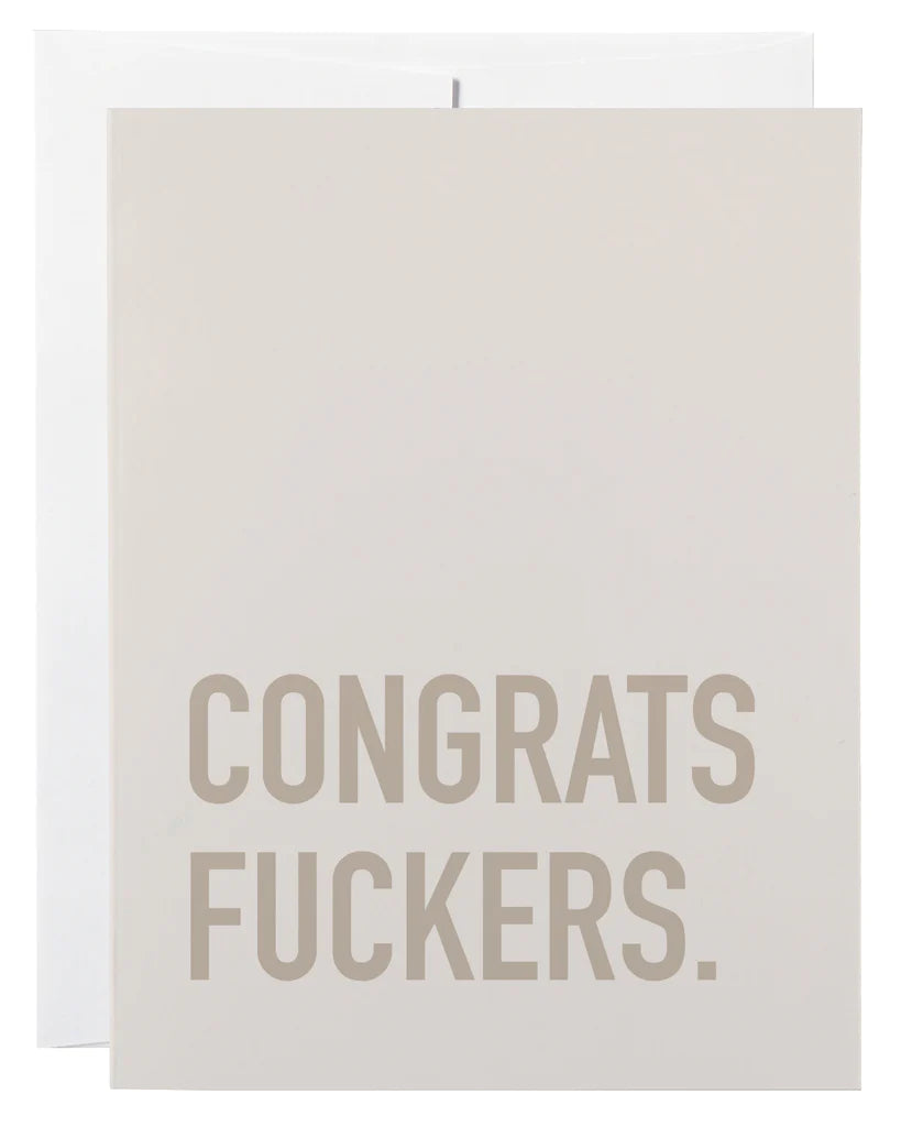 Congrats Fucker Card