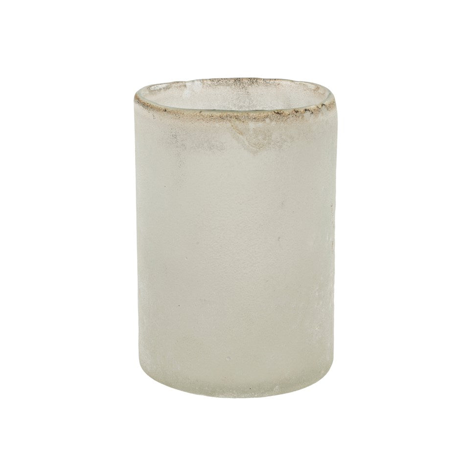 Frosted White Cylinder Votive