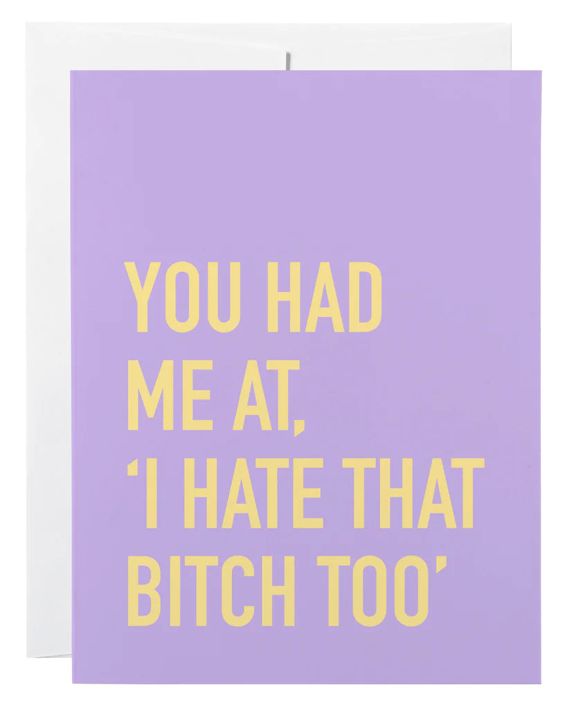 Hate That Bitch Card